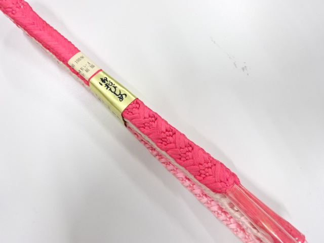 未使用品　正絹　手組帯締め